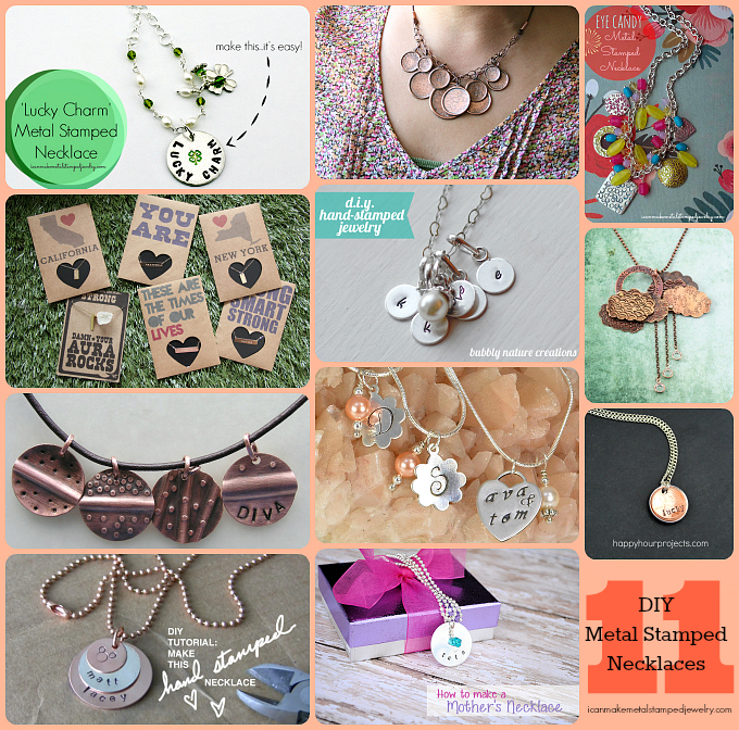 11 DIY Metal Stamped Necklaces 2