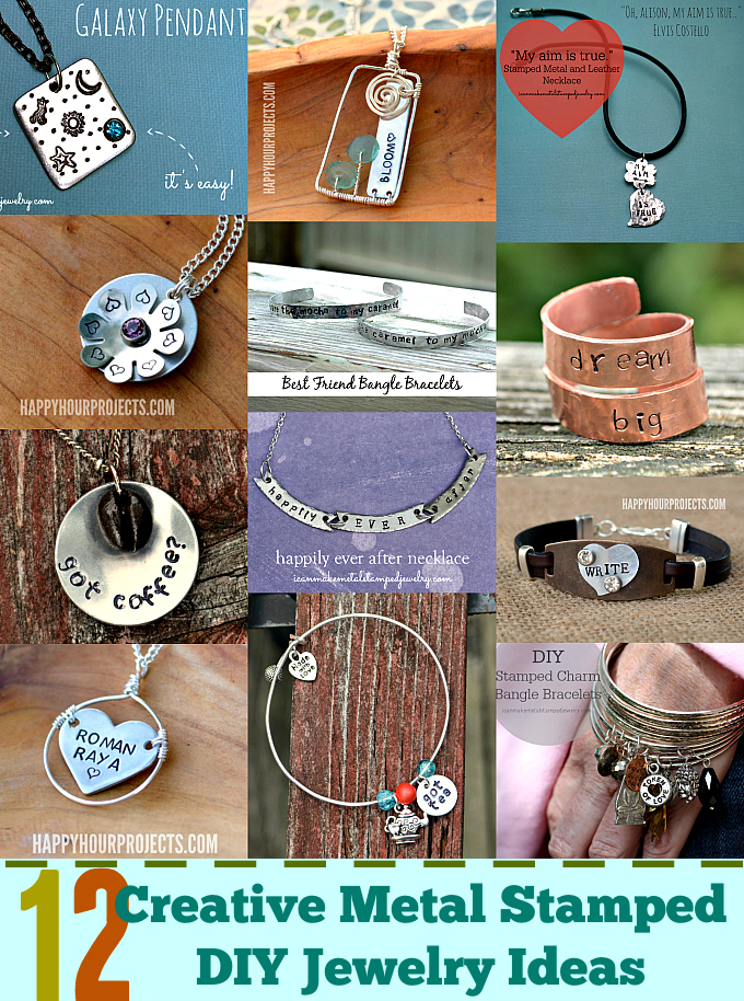 12 creative metal stamped jewelry ideas