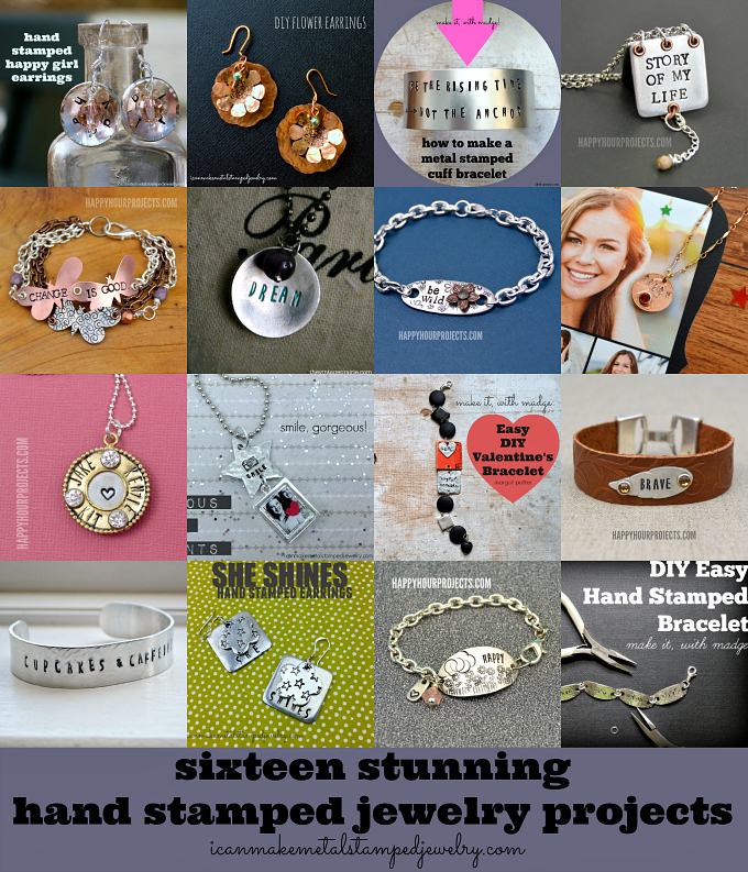 Hand Stamped Jewelry Projects Round Up