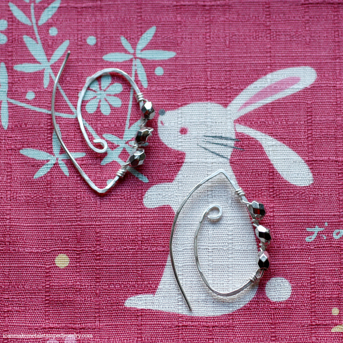 Wire Heart Earrings Three
