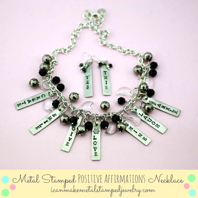 Positive Affirmations Necklace Pink