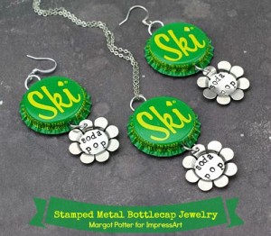 Stamped Metal Bottlecap Jewelry
