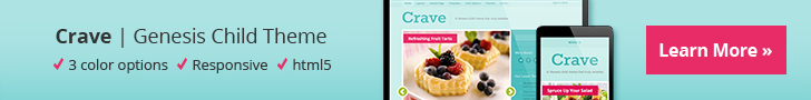 Crave: A modern WordPress theme with appetizing aesthetic